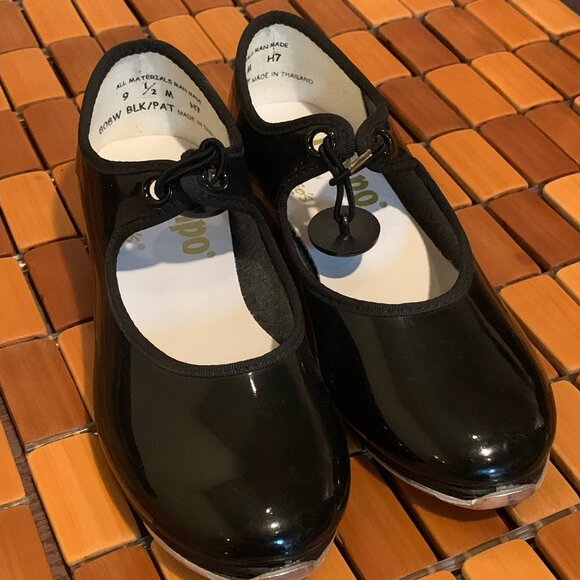 [LIKE NEW] Black Tempo by Leo's Tap Shoes for Toddler 9 1/2 M H7 - Picture 3 of 8